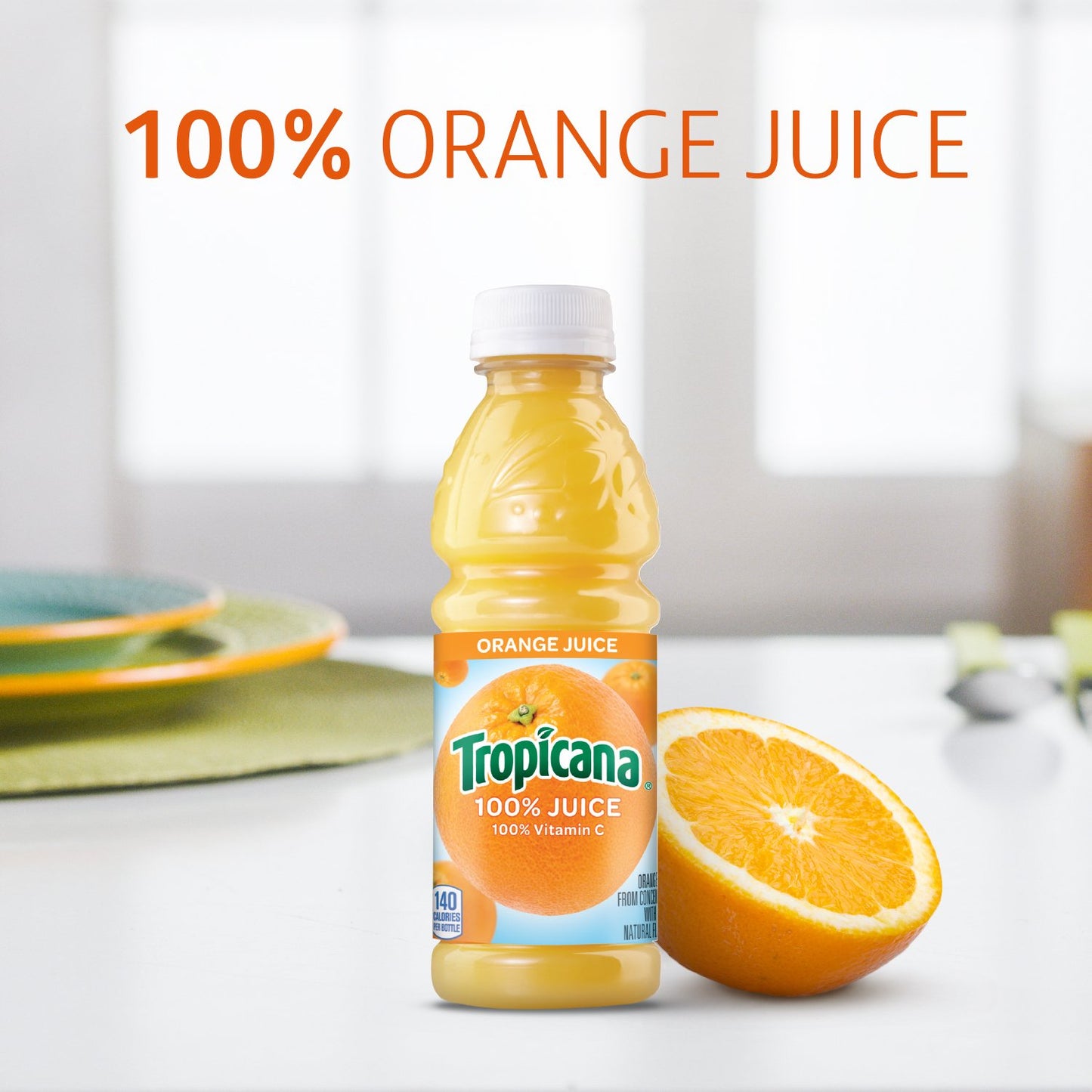 Tropicana 100% Orange Juice, 10 Fl Oz (Pack of 24) - Real Fruit Juices, Vitamin C Rich, No Added Sugars, No Artificial Flavors